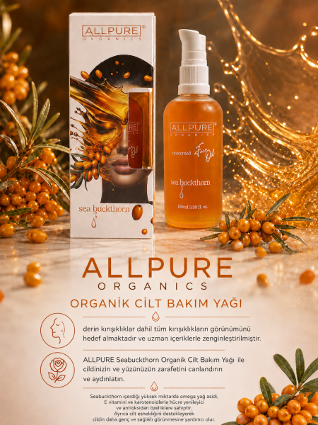 ALLPURE ОБЛЕПИХОВОЕ МАСЛО (облепиха) 100% органическое масло для ухода за кожей