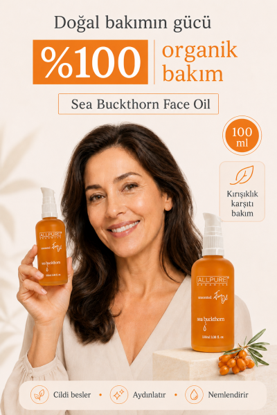 ALLPURE SEABUCKTHORN OIL (Yabani İğde) %100 Organik Cilt Bakım Yağı