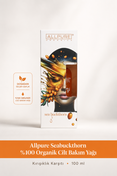 ALLPURE SEABUCKTHORN OIL (Yabani İğde) %100 Organik Cilt Bakım Yağı