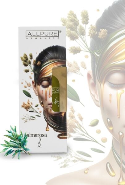 ALLPURE PALMAROSA OIL (Lemongrass) 100% Organic Skin Care Oil