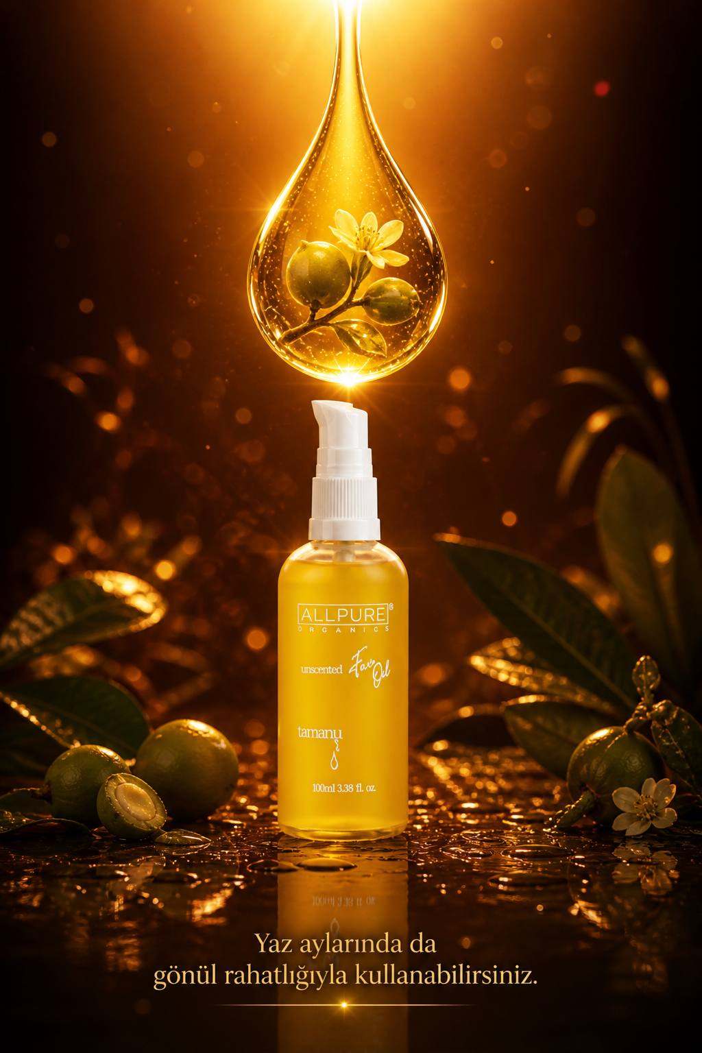 ALLPURE TAMANU OIL (дерево таману) 100% органическое масло для ухода за кожей