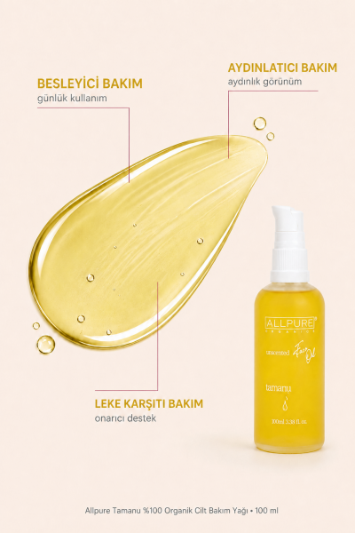 ALLPURE TAMANU OIL (Tamanu Ağacı) %100 Organik Cilt Bakım Yağı