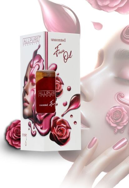 ALLPURE ROSE DAMASCUS OIL (Wild Rose) 100% Organic Skin Care Oil