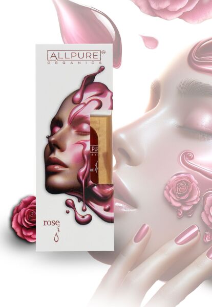 ALLPURE ROSE DAMASCUS OIL (Wild Rose) 100% Organic Skin Care Oil