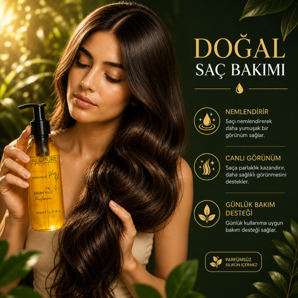 ALLPURE MIROIL HAIR (%100 Organik Saç Bakım Yağı 200ml)