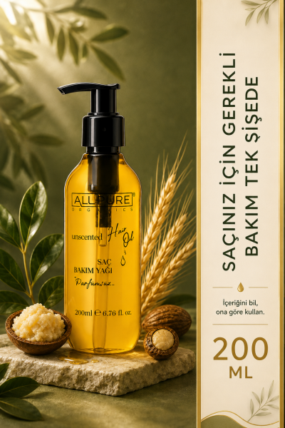 ALLPURE MIROIL HAIR (%100 Organik Saç Bakım Yağı 200ml)
