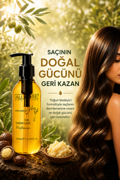 ALLPURE MIROIL HAIR (%100 Organik Saç Bakım Yağı 200ml)