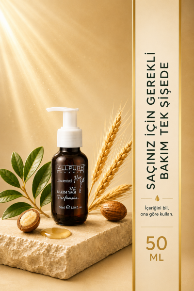 ALLPURE MIROIL HAIR (%100 Organik Saç Bakım Yağı 50ml)