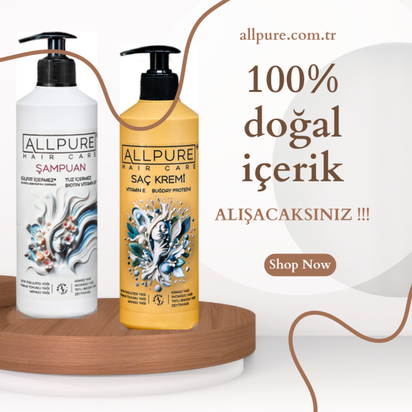 ALLPURE SHAMPOO 500ml ( Sulfat, Tuz ve Paraben içermeyen BIOTIN, COLLAGEN ve 7 YAĞ katkılı Doğal ŞAMPUAN)