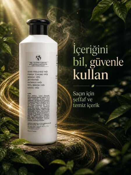 ALLPURE SHAMPOO 500ml (Natural SHAMPOO with BIOTIN, COLLAGEN and 7 OILS added, free of Sulfate, Salt and Paraben)