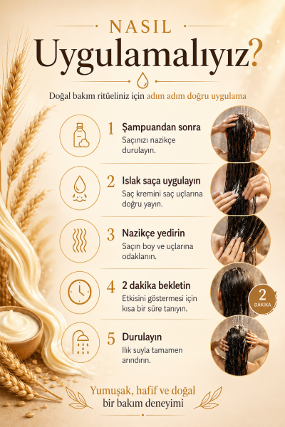 ALLPURE HAIR CONDITIONER 500ml ( VİTAMİN E + Buğday Proteini ve 7 YAĞ katkılı Doğal SAÇ KREMİ)