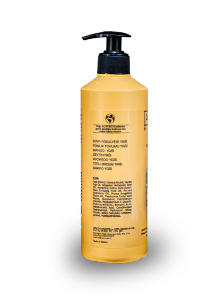 ALLPURE HAIR CONDITIONER 500ml ( VİTAMİN E + Buğday Proteini ve 7 YAĞ katkılı Doğal SAÇ KREMİ)