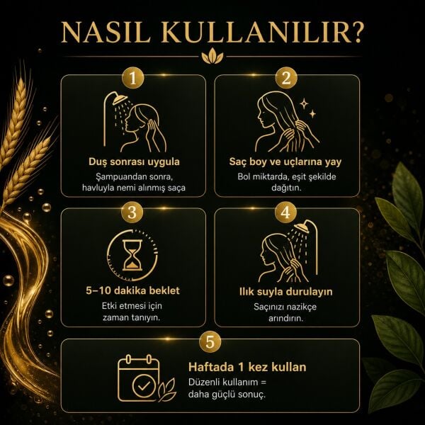 ALLPURE HAIR MASK 300ml  (VİTAMİN E + Buğday Proteini Katkılı SAÇ MASKESİ )