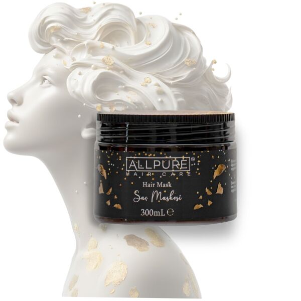 ALLPURE HAIR MASK 300ml  (VİTAMİN E + Buğday Proteini Katkılı SAÇ MASKESİ )