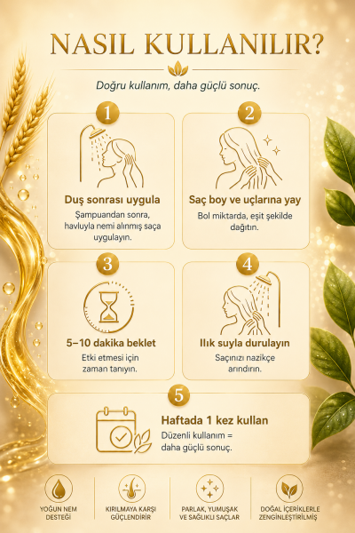 ALLPURE HAIR MASK 300ml  (VİTAMİN E + Buğday Proteini Katkılı SAÇ MASKESİ )