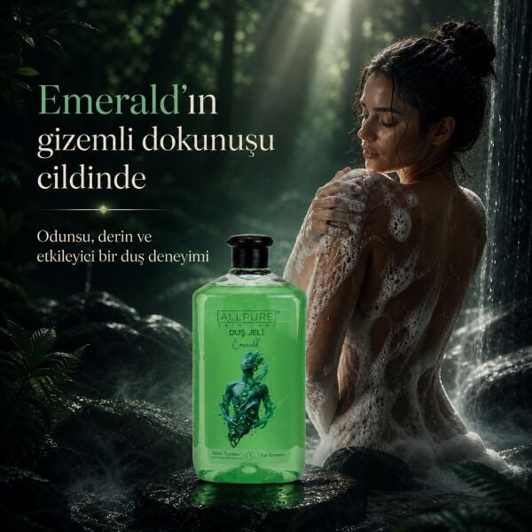 ALLPURE SHOWER GEL 700ml (Family Size) EMERALD - EMERALD Duş Jeli Aile boyu