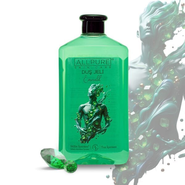 ALLPURE SHOWER GEL 700ml (Family Size) EMERALD - EMERALD Duş Jeli Aile boyu