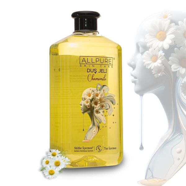 ALLPURE SHOWER GEL 700ml (Family Size) CHAMOMILLE - Papatya Duş Jeli Aile Boyu