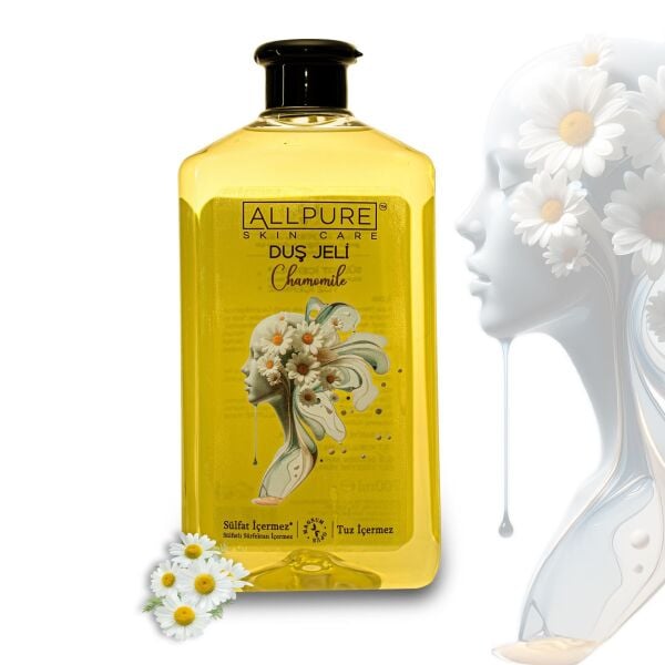 ALLPURE SHOWER GEL 700ml (Family Size) CHAMOMILLE - Papatya Duş Jeli Aile Boyu