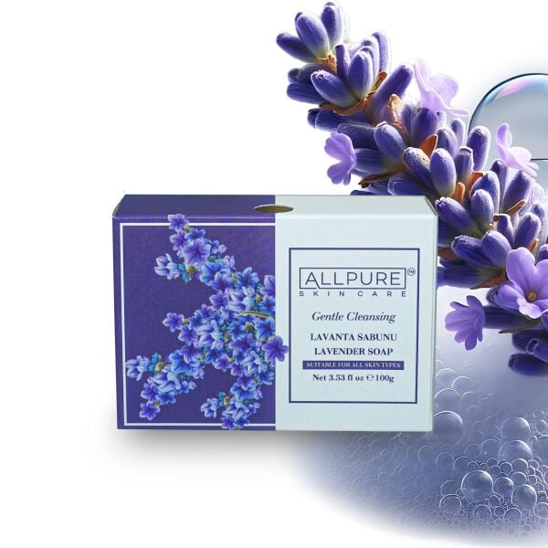 ALLPURE BAR SOAP 100gr (LAVANDER) Lavender Natural Soap 100gr.