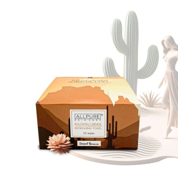 ALLPURE REFRESHING TOWEL - DESERT BREEZE (25pcs Pack) - Kolonyalı Mendil 25li Paket