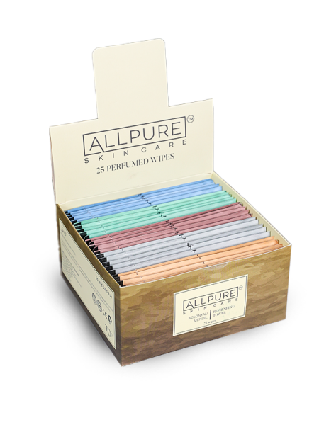 ALLPURE REFRESHING TOWEL - АРОМАТИЗИРОВАННАЯ СМЕСЬ (25 шт. в упаковке) - Влажные салфетки с ароматом смешанных ароматов, 25 шт. в упаковке (копия)